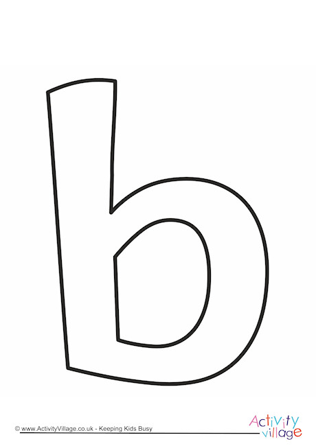 Letter Template Lower Case B Quirky Letter Template Lower Case B Quirky