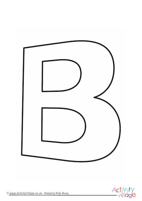 Letter Template Upper Case B Quirky Letter Template Upper Case B Quirky
