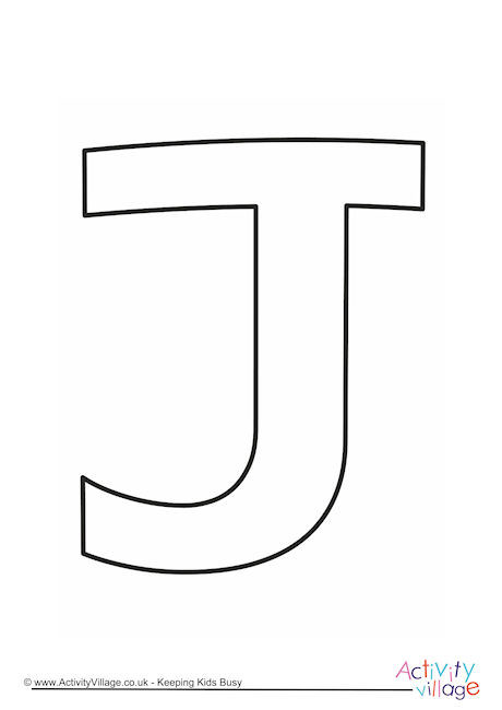 Letter Template Upper Case J Quirky Letter Template Upper Case J Quirky