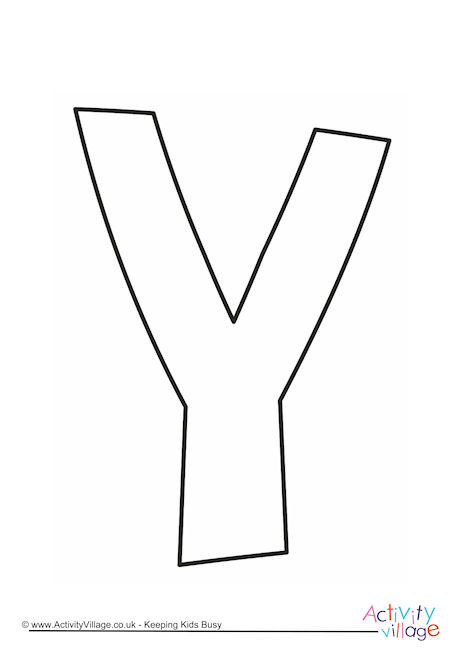 Letter Template Upper Case Y Quirky Letter Template Upper Case Y Quirky