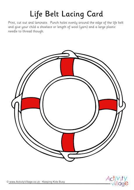 Life Belt Lacing Card 5