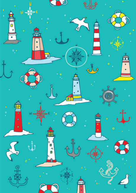 Lighthouse scrapbook paper