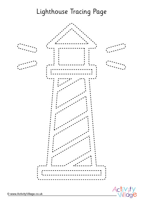Lighthouse tracing page