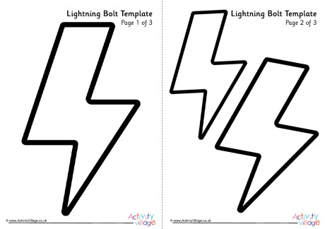 Lightning Bolt Template