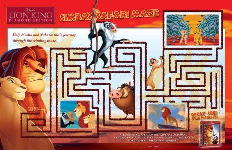 Lion king maze
