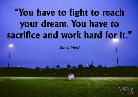 Lionel Messi quote poster