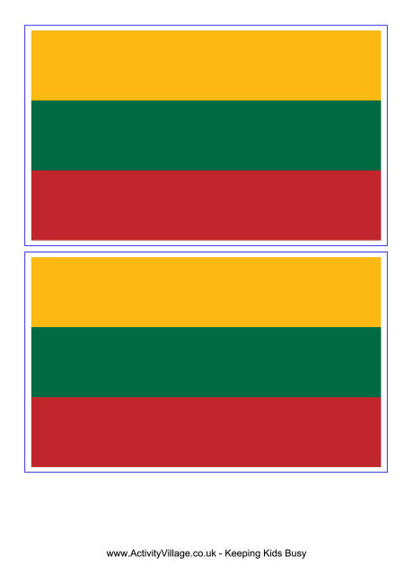 Lithuania flag printable
