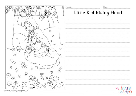 Little Red Riding Hood story paper