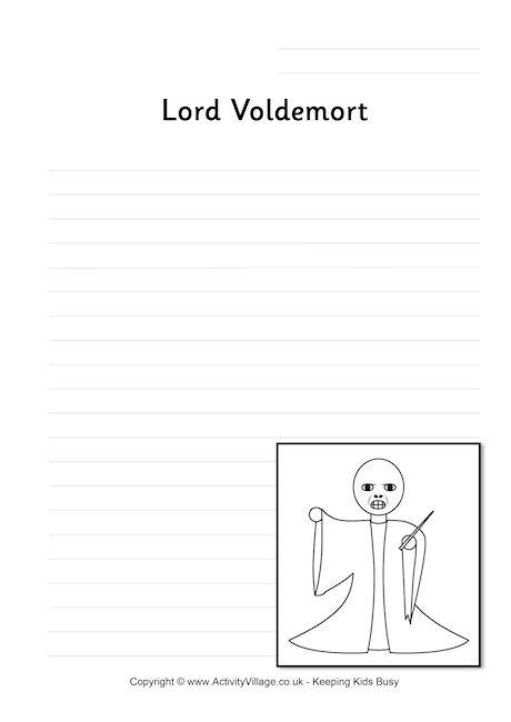 Lord Voldemort writing page