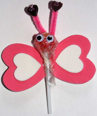 Lovebug lollipo craft for children