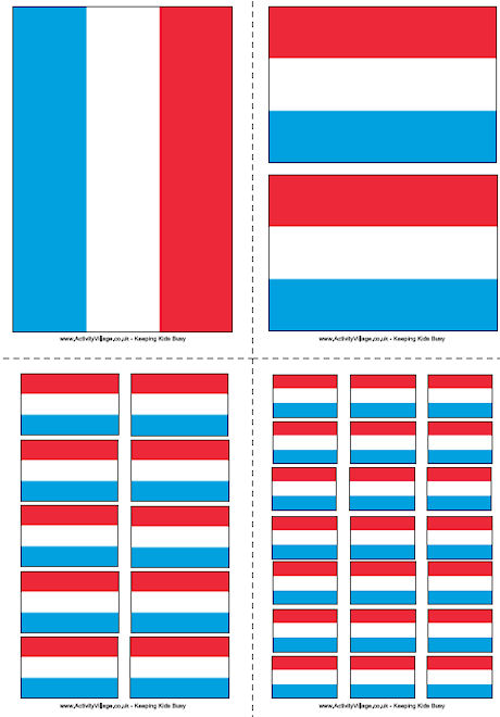 Luxembourg Flag Printable