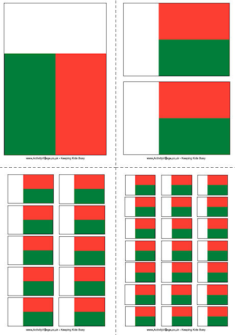 Madagascar Flag Printable