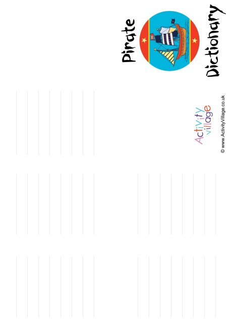Make Your Own Pirate Dictionary Make Your Own Pirate Dictionary