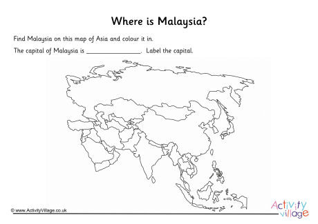 Malaysia Location Worksheet