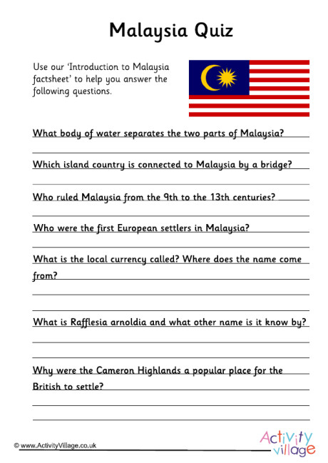 Malaysia Quiz Malaysia Quiz
