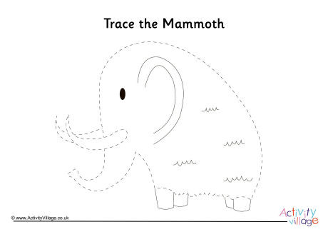Mammoth Tracing Page