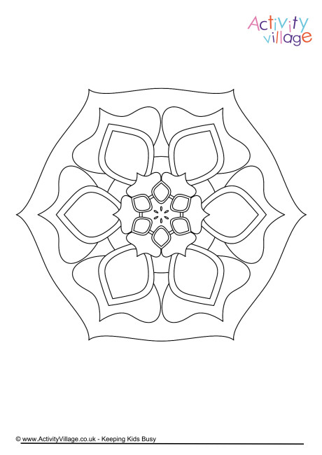 Mandala colouring page 2