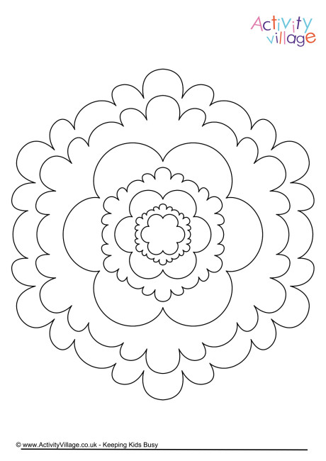 Mandala colouring page 3
