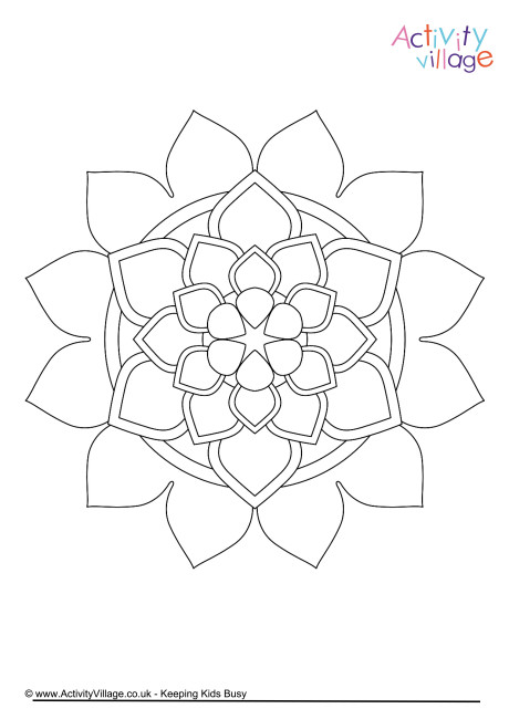 Mandala colouring page 5