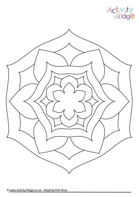 Mandala colouring page 6