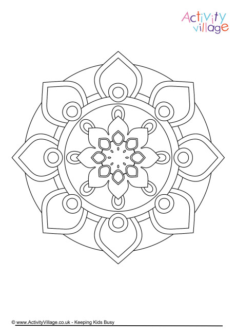 Mandala colouring page 8