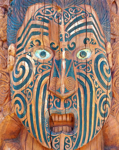 Maori tattoo carving