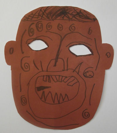 Jack's Maori tattoo mask