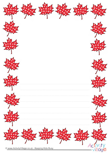 Maple Leaf Border