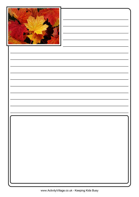 Maple leaf notebooking page