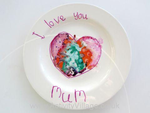 Marbled Heart Plate