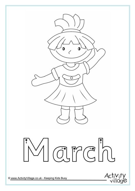 March finger tracing