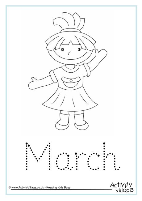 March word tracing