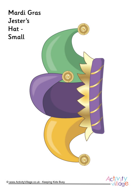 Mardi Gras jester's hat small