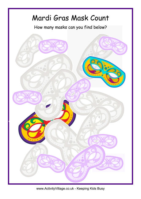 Mardi Gras mask count