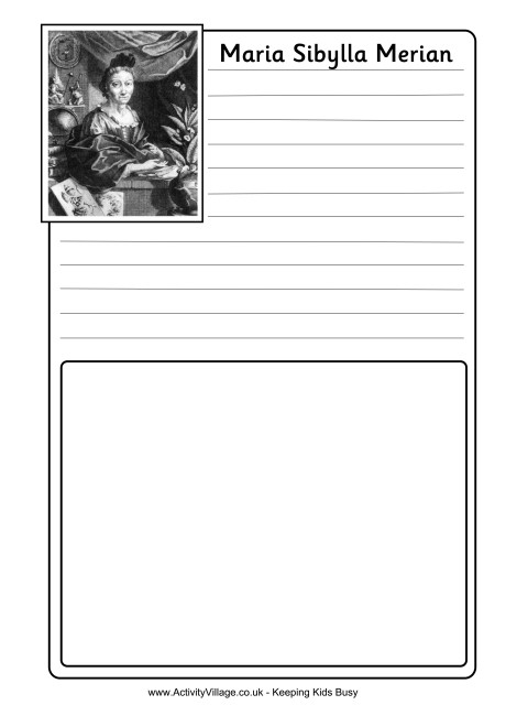 Maria Sibylla Merian Notebooking Page