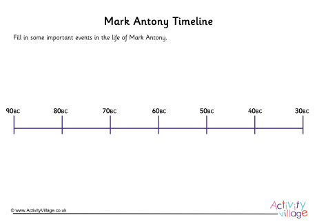 Mark Antony Timeline Worksheet