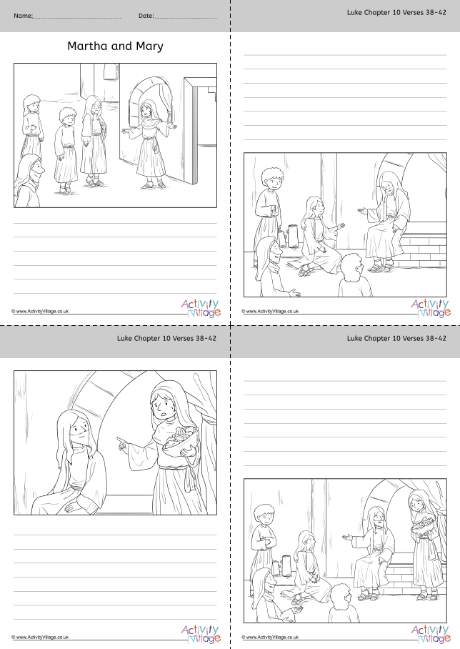 Martha And Mary Story Paper