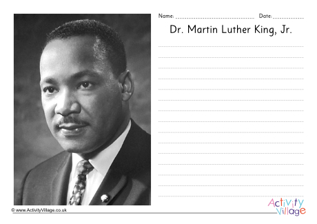 Martin Luther King writing page Martin Luther King writing page
