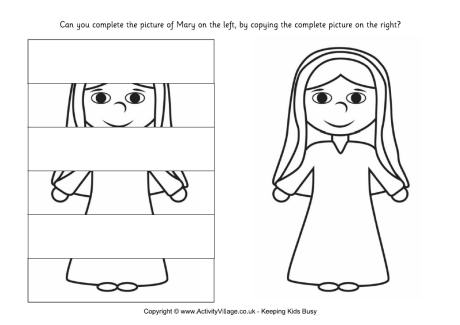 Complete the picture of Mary puzzle