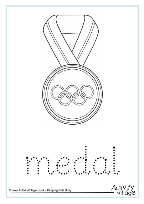 Medal word tracing