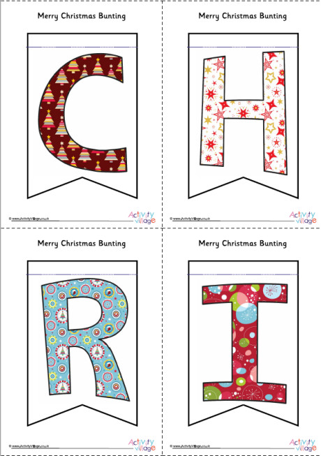 Merry Christmas Bunting 1