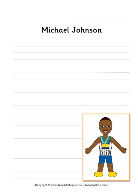 Michael Johnson writing page