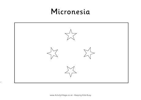Download Micronesia Flag Colouring Page