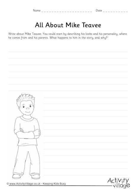 Mike Teavee worksheet