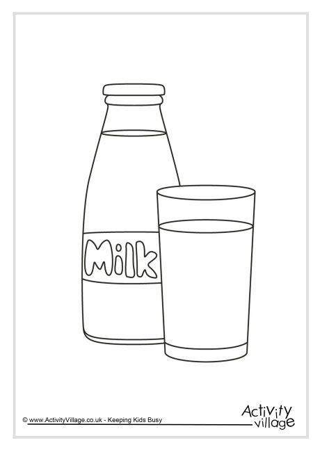 Download Milk Colouring Page 2