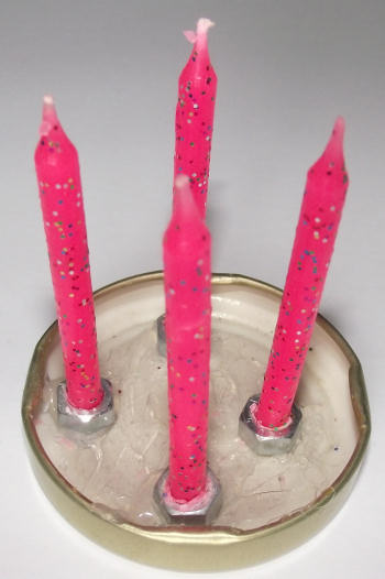 Mini advent wreath craft