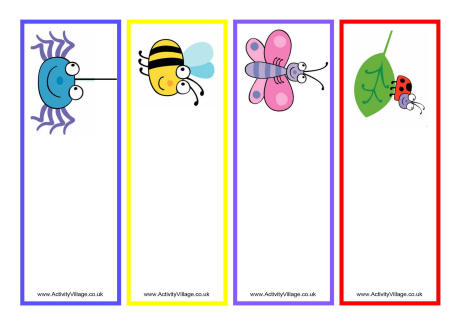 Minibeast bookmarks