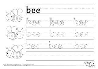 Minibeast Handwriting Worksheets