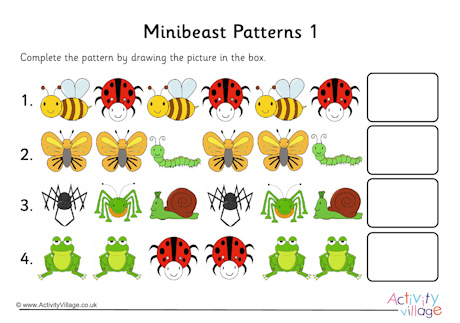 Minibeast patterns 1