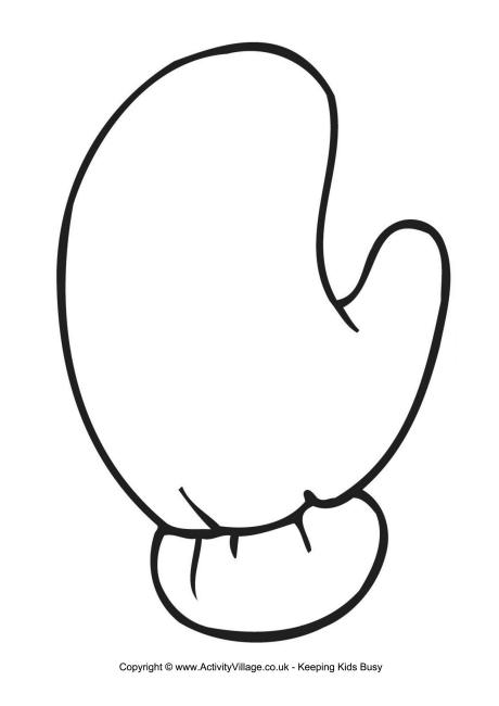 Mitten writing frame - left
